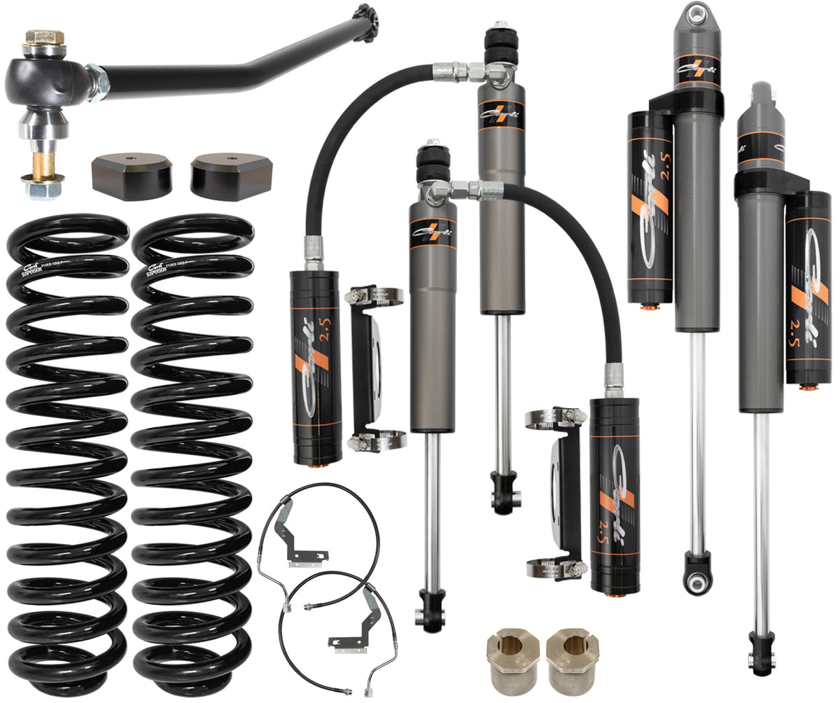 Carli Pathfinder 2.5 Leveling System - Base Kit - 2017-2024 Ford F-250/F-350 Super Duty 4x4 Diesel - part CS-FLVL-PF-17