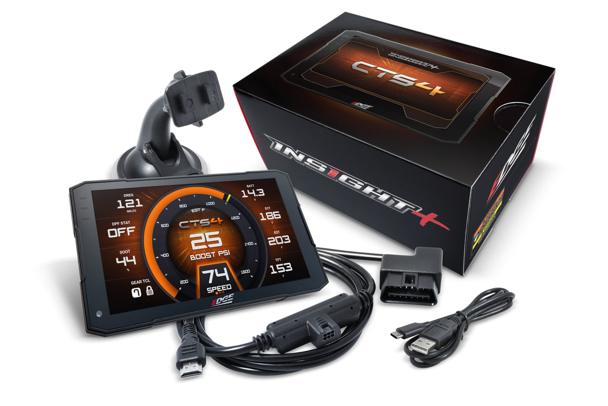 Edge Products Insight+ CTS4 Custom Tuning Monitor for Ford, GM and Ram trucks (84140-4)