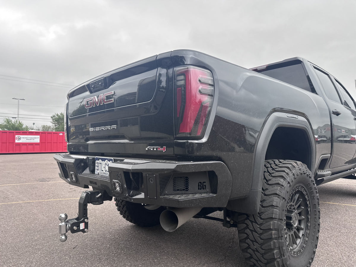 Bodyguard A2 Series Rear Bumper for 2020-2026 Chevrolet Silverado / GMC Sierra 2500 HD / 3500 HD