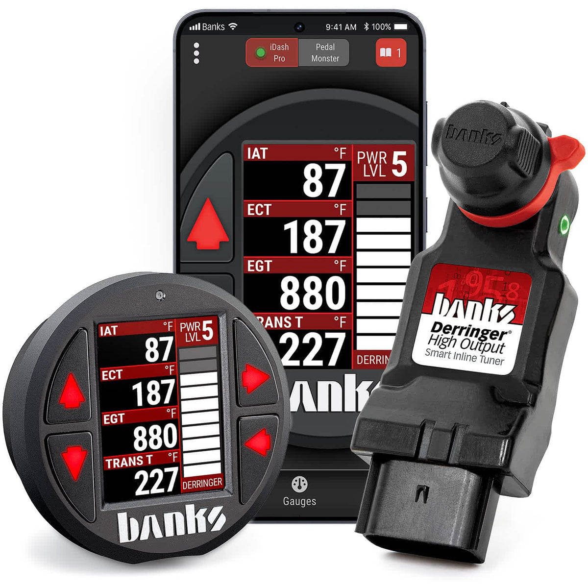Banks Power Derringer Diesel Tuner w/ iDash - 2024-2025 Chevy/GMC 2500/3500 6.6L L5P - High Output w/ iDash Pro (part 67108)
