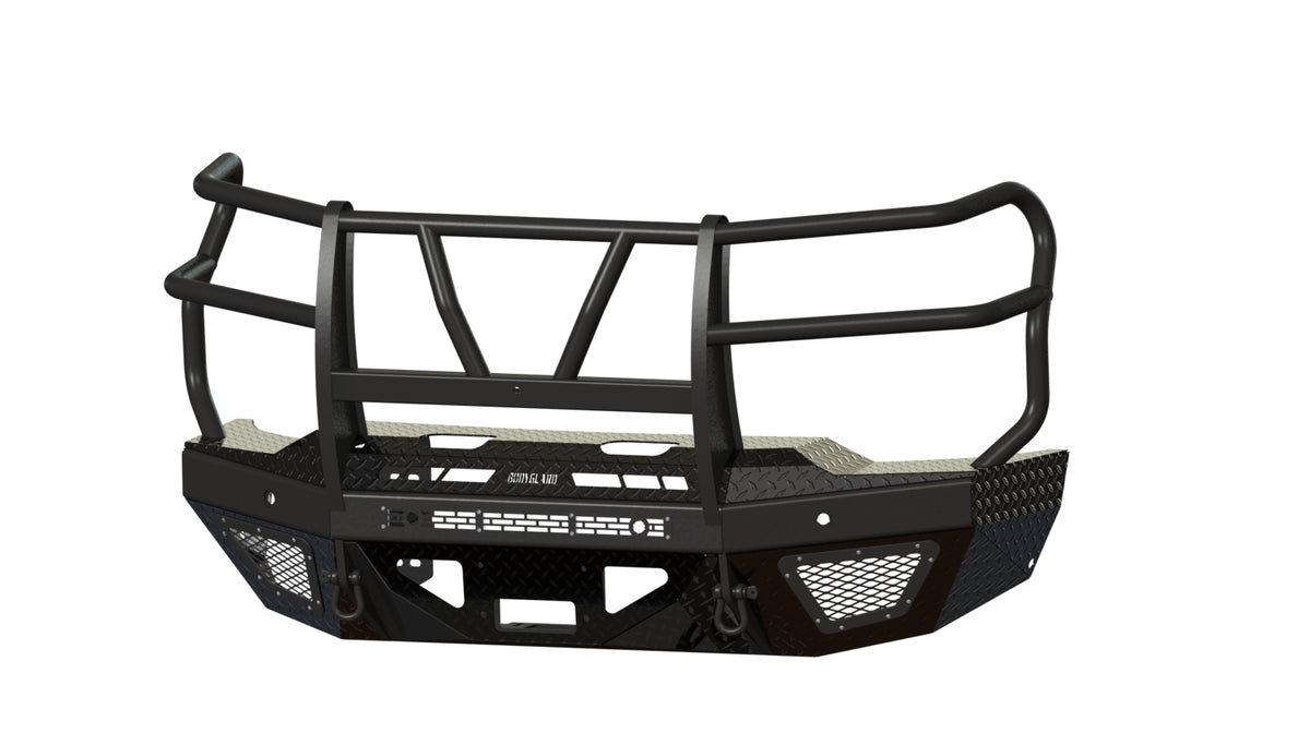 Bodyguard T2 Series Extreme Front Bumper for 2020-2023 Chevrolet Silverado 2500 HD / 3500 HD - Gloss Black Powder Coat