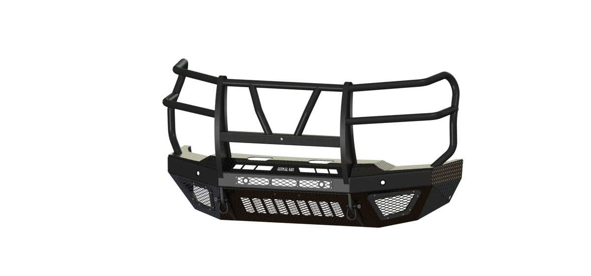 Bodyguard T2 Series Extreme Front Bumper for 2024-2026 Chevrolet Silverado 2500 HD / 3500 HD - Gloss Black Powder Coat