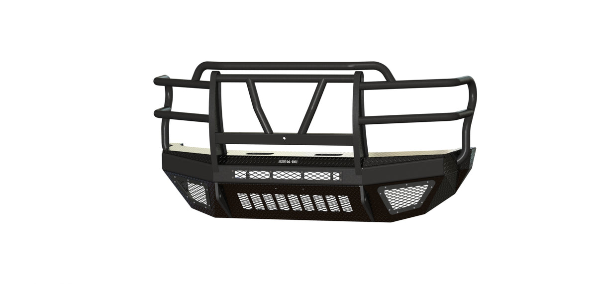Bodyguard T2 Series Extreme Front Bumper for 2017-2022 Ford F-450 / F-550 Super Duty - Gloss Black Powder Coat