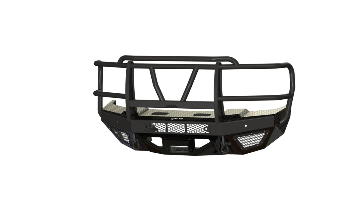 Bodyguard T2 Series Extreme Front Bumper for 2023-2026 Ford F-250 / F-350 Super Duty - Gloss Black Powder Coat