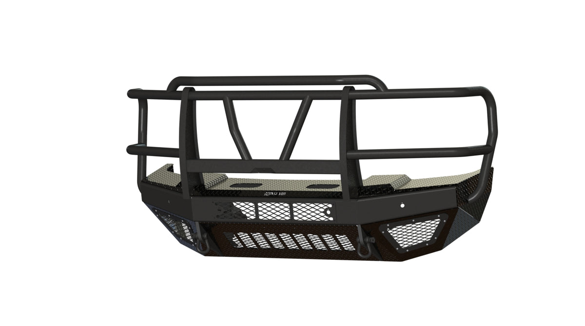 Bodyguard T2 Series Extreme Front Bumper for 2023-2026 Ford F-250 / F-350 Super Duty - Gloss Black Powder Coat