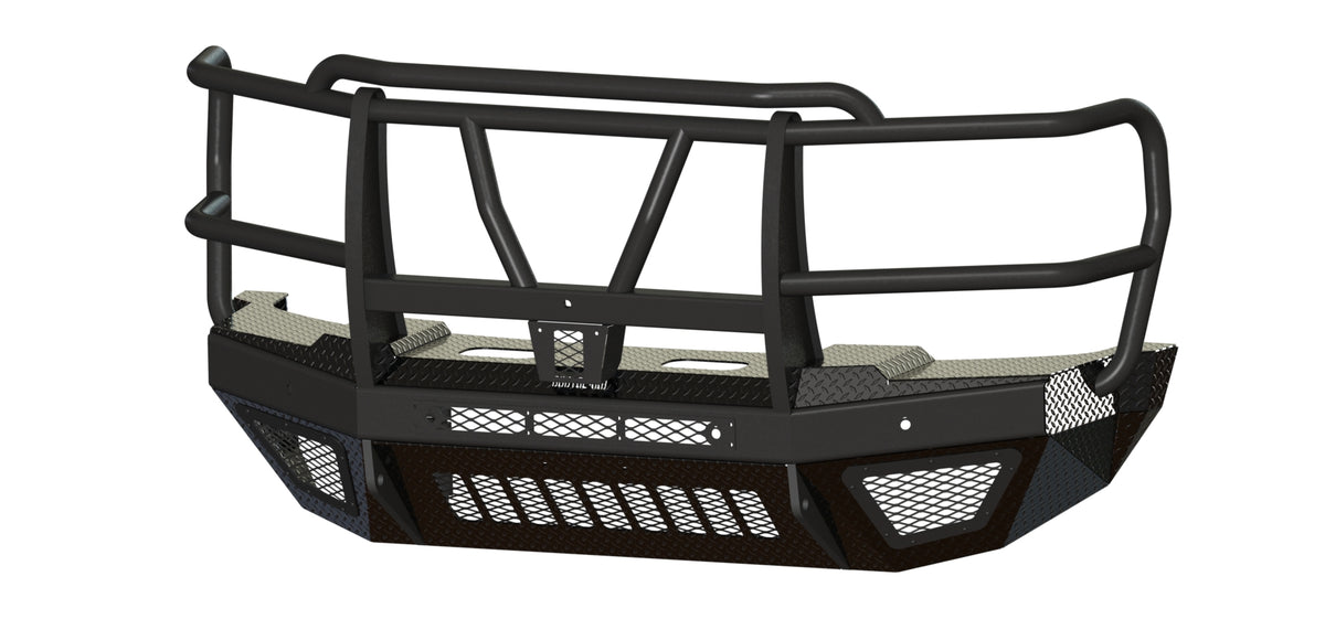 Bodyguard T2 Series Extreme Front Bumper for 2023-2026 Ford F-450 / F-550 Super Duty - Textured Black Powder Coat
