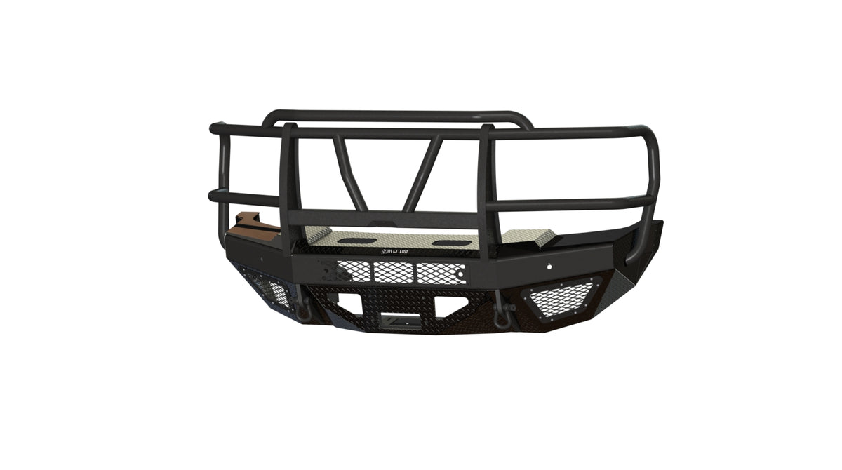 Bodyguard T2 Series Extreme Front Bumper for 2023-2026 Ford F-450 / F-550 Super Duty - Gloss Black Powder Coat