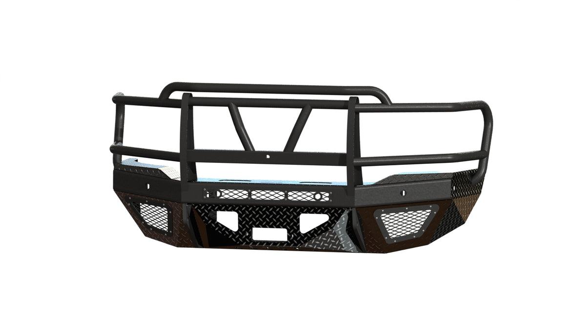 Bodyguard T2 Series Extreme Front Bumper for 2019-2026 Ram 2500 / 3500 - Gloss Black Powder Coat