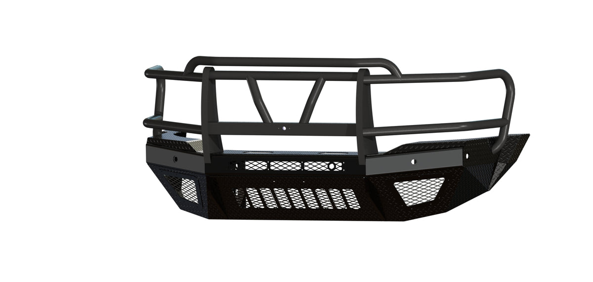 Bodyguard T2 Series Extreme Front Bumper for 2019-2026 Ram 4500 / 5500 - Gloss Black Powder Coat