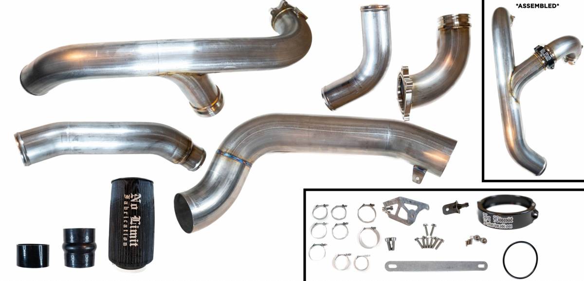 No Limit Fabrication 6.7 Power Stroke 304 Stainless Intercooler Piping Kit - photo 7