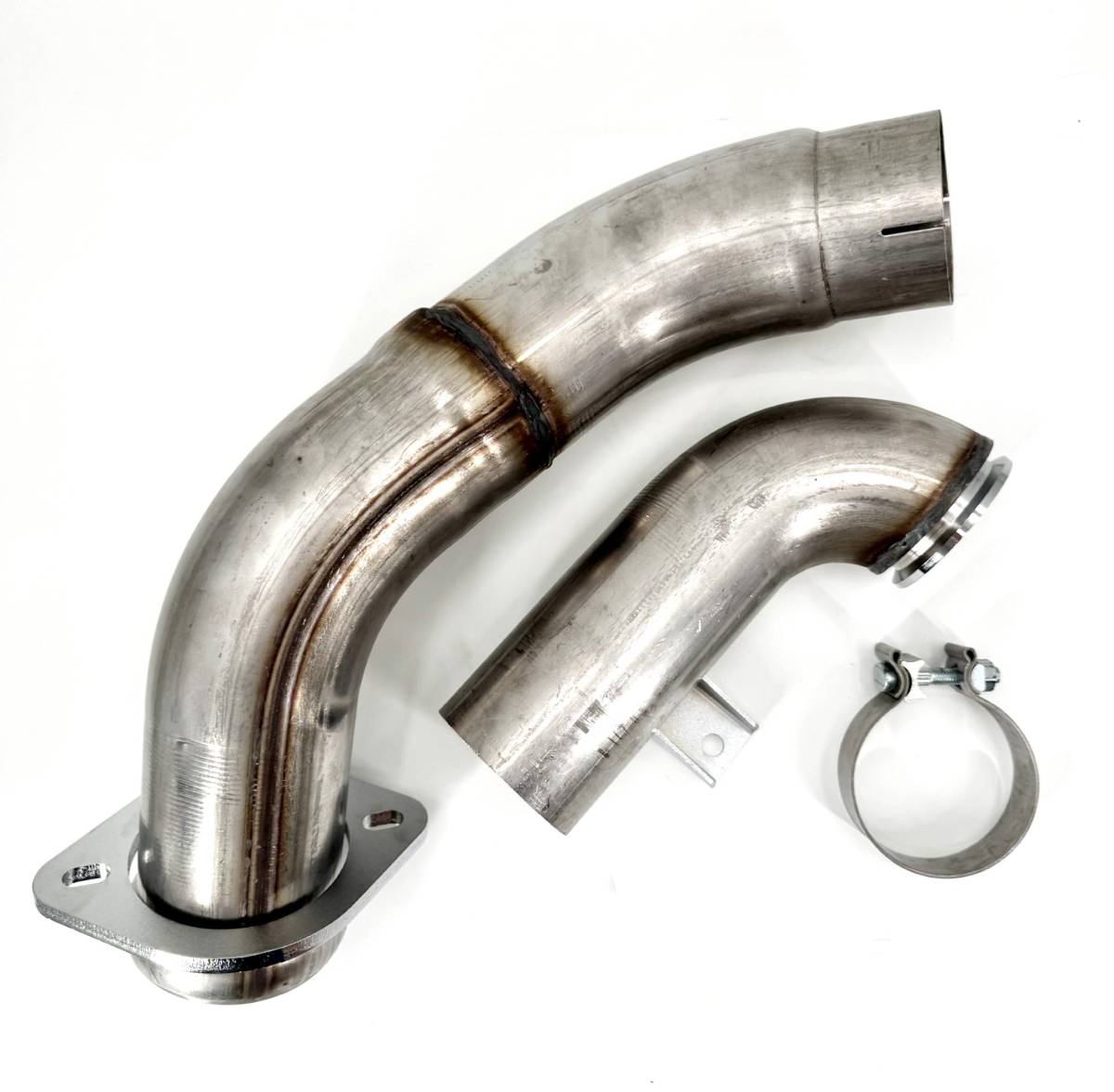 No Limit Fabrication 6.7 Power Stroke 4" Stainless Steel Down Pipe - photo 1