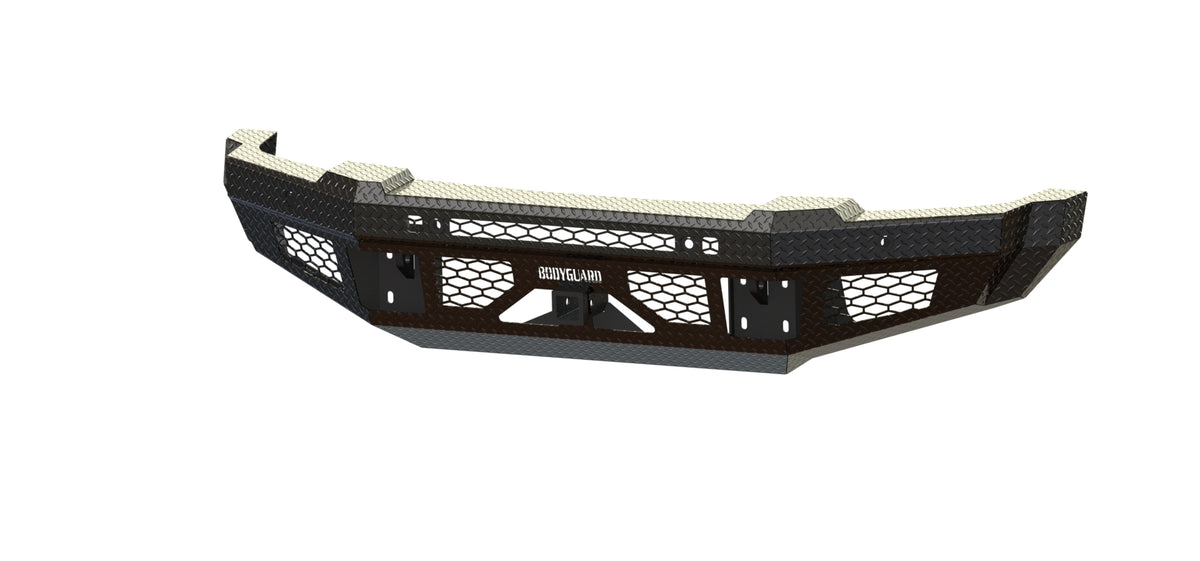 Bodyguard FT Series Base Front Bumper for 2023-2026 Ford F-450 / F-550 Super Duty - Gloss Black Powder Coat