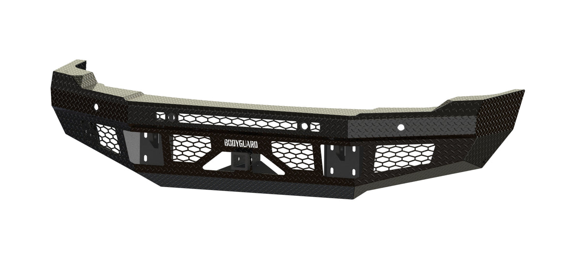Bodyguard FT Series Base Front Bumper for 2024-2026 GMC Sierra 2500 HD / 3500 HD - Gloss Black Powder Coat