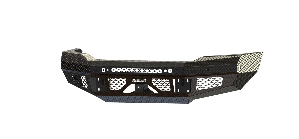 Bodyguard FT Series Base Front Bumper for 2019-2026 Ram 2500 / 3500 - Gloss Black Powder Coat