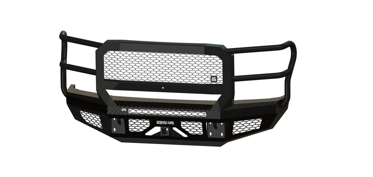 Bodyguard FT Series Extreme Front Bumper for 2017-2022 Ford F-250 / F-350 Super Duty - Gloss Black Powder Coat