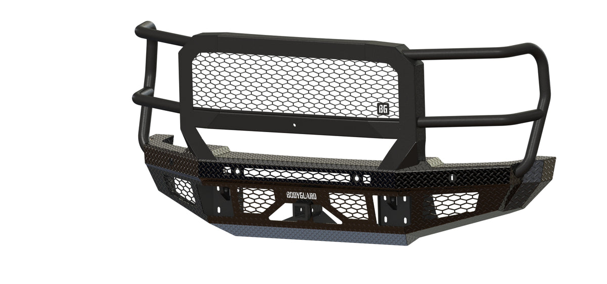 Bodyguard FT Series Extreme Front Bumper for 2023-2026 Ford F-450 / F-550 Super Duty - Gloss Black Powder Coat
