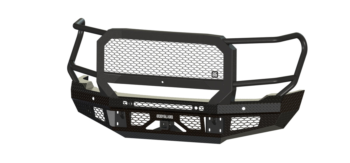 Bodyguard FT Series Extreme Front Bumper for 2024-2026 GMC Sierra 2500 HD / 3500 HD - Gloss Black Powder Coat