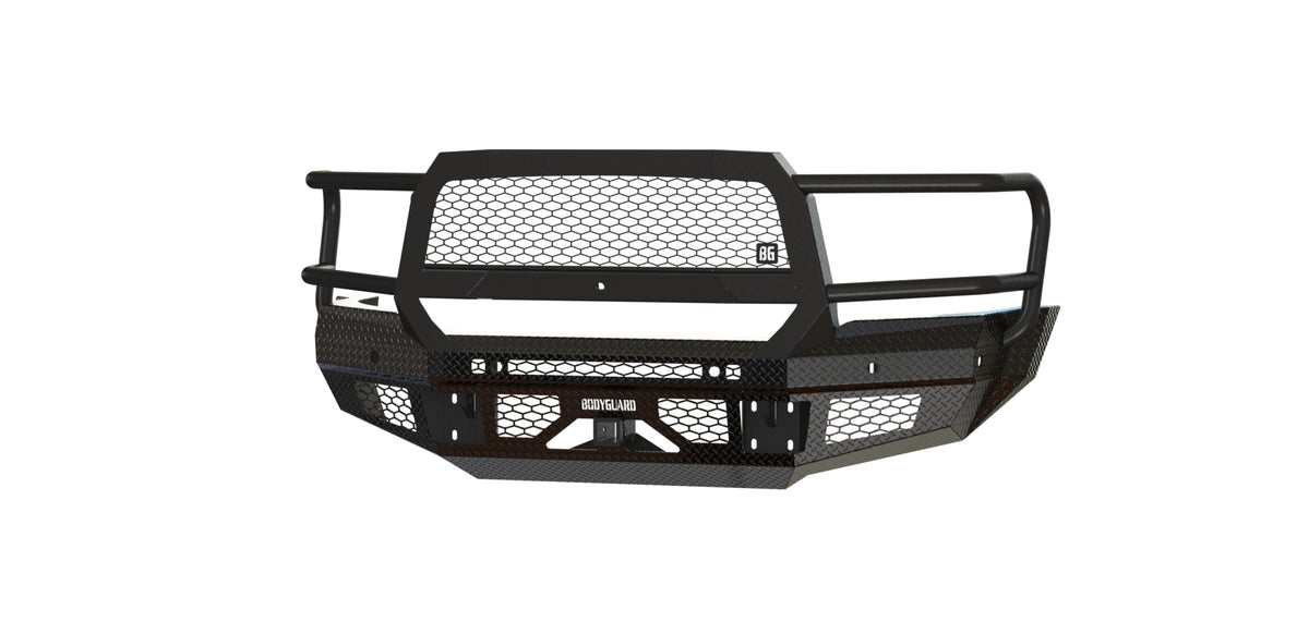 Bodyguard FT Series Extreme Front Bumper for 2019-2026 Ram 4500 / 5500 - Gloss Black Powder Coat