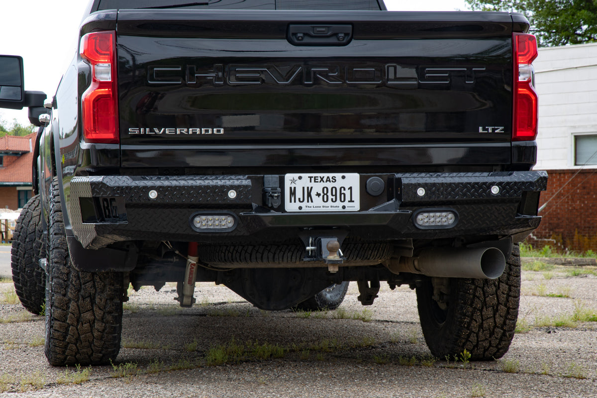 Bodyguard FT Series Rear Bumper for 2020-2026 Chevrolet Silverado / GMC Sierra 2500 HD / 3500 HD