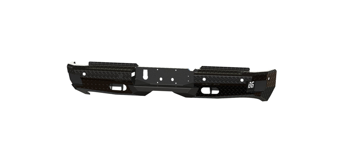 Bodyguard FT Series Rear Bumper for 2019-2026 Ram 2500 / 3500 - Gloss Black Powder Coat
