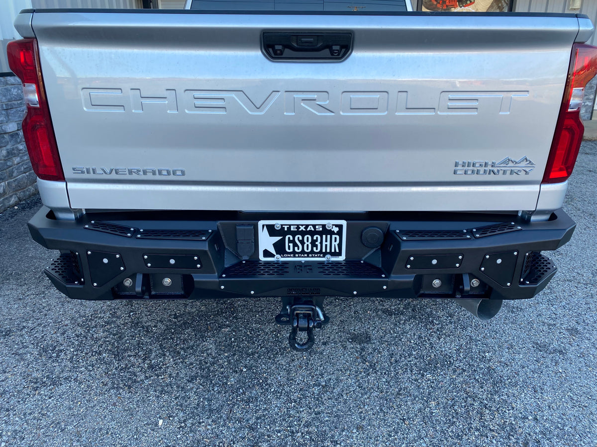 Bodyguard Freedom Series Rear Bumper for 2020-2026 Chevrolet Silverado / GMC Sierra 2500 HD / 3500 HD