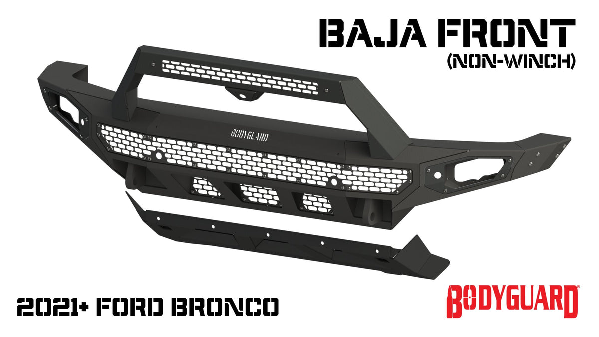 Bodyguard Freedom Series Baja Front Bumper - 2021-2025 Ford Bronco Raptor - part NBF21MYTNB-R