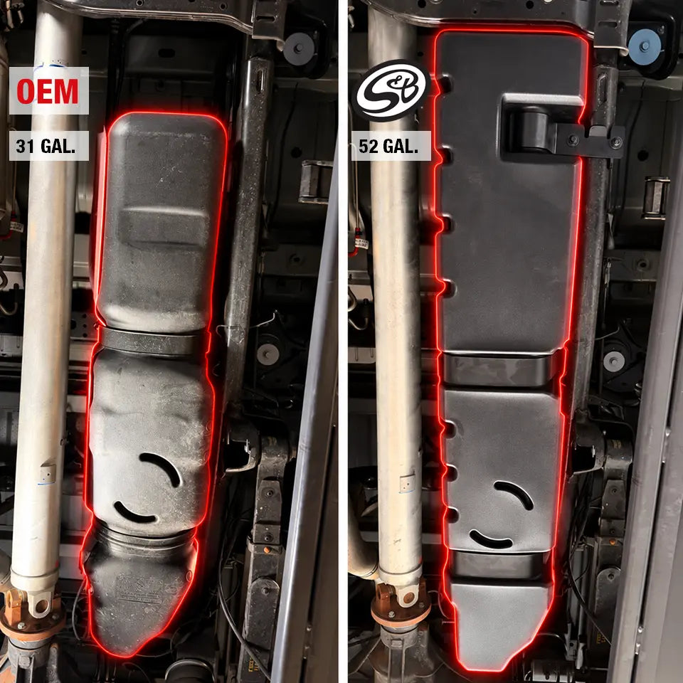 S&B 52 Gallon High-Capacity Fuel Tank for 2025-2026 Dodge Ram Cummins 6.7L, Mega Cab Short Bed - S&B part 10-1034 view 7