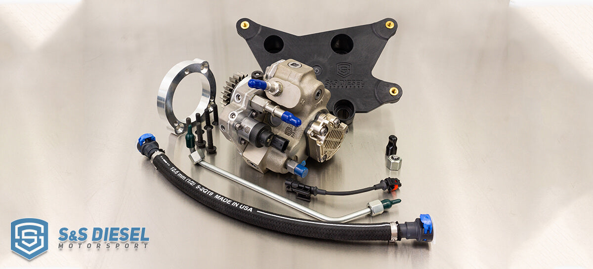 S&S Diesel Motorsport CP4 to CP3 Conversion Kit with 10mm High-Speed CP3 (Competition) for 2019–2020 Ram 2500/3500 6.7L Cummins (RAM-CP3-10HS)