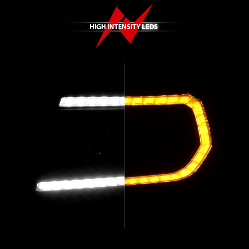 ANZO LED Projector Plank Style Sequential Headlights, Black - 2005-2011 Toyota Tacoma - ANZO part 111564 view 5