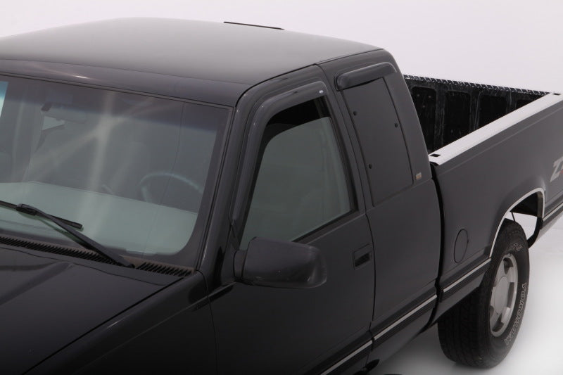 AVS Ventvisor Outside Mount Window Deflectors 4pc for 1988-1999 Chevy CK Ext. Cab - Smoke - view 3