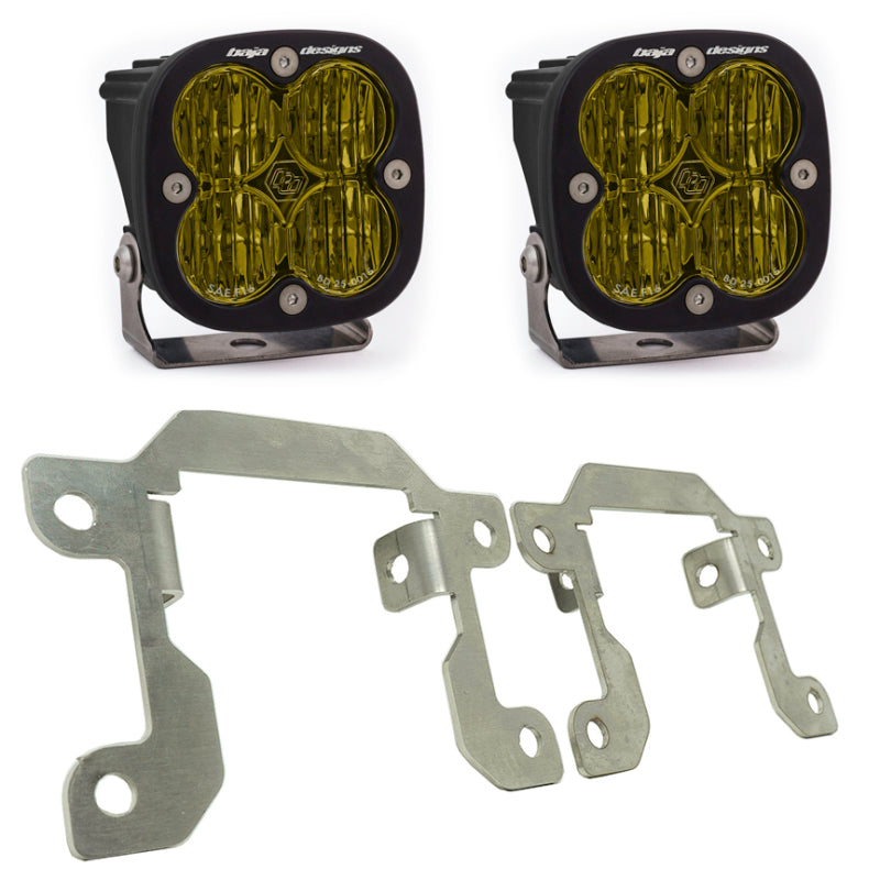 Baja Designs LED Light Kits - Ford Ranger - 2019+ Ranger Fog Light Squadron Amber Fog Pocket Kit (part 447716)
