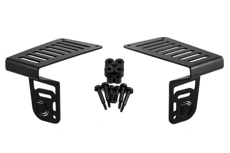 Diode Dynamics 18-21 Jeep JL Wrangler/Gladiator SS3 Cowl LED Bracket Kit - White Pro - DD6554 - view 5