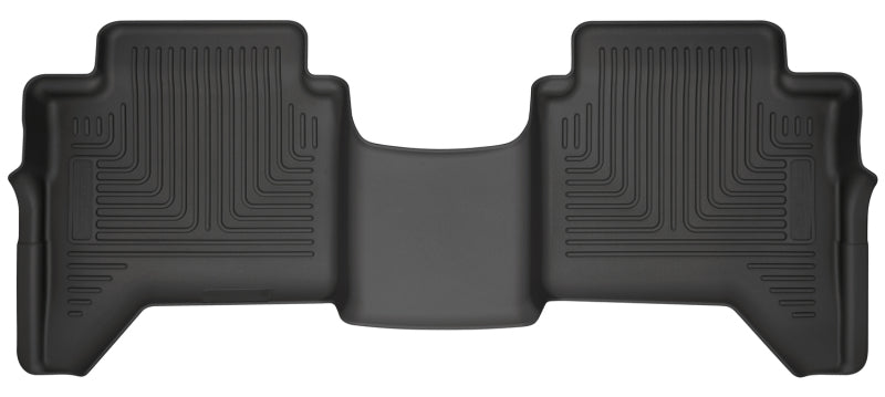 Husky Liners WeatherBeater Floor Liners - Ford Ranger - 2019 Ford Ranger SuperCrew WeatherBeater 2nd Row Black Floor Liners (part 14411)