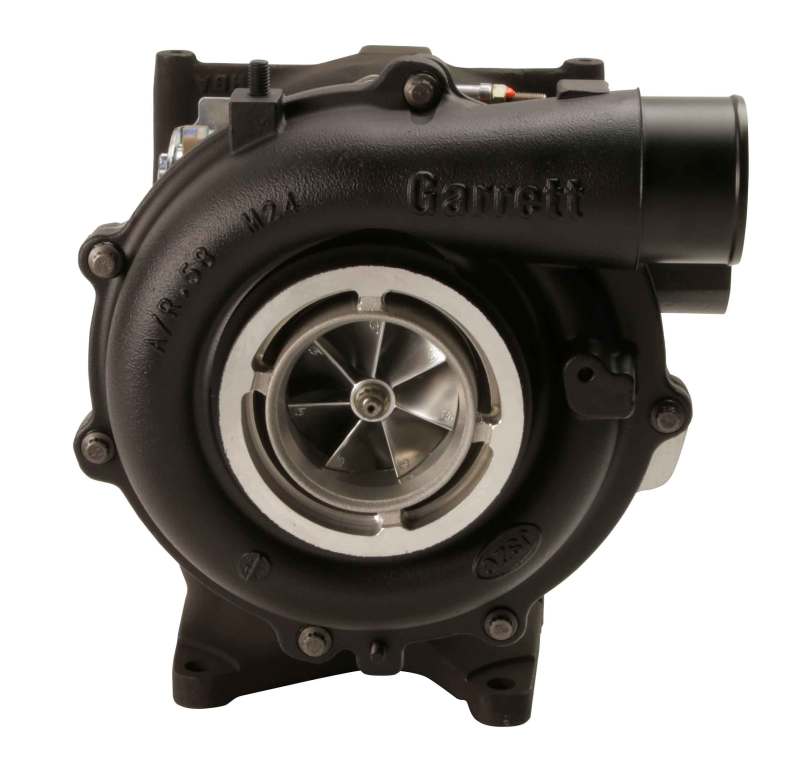 Fleece Performance 63mm Street VNT Cheetah Turbocharger with HX40 Outlet - 2004.5-2010 Chevy/GMC 2500HD/3500HD 6.6L Duramax LLY/LBZ/LMM - Fleece part FPE-VNT63-STREET view 2