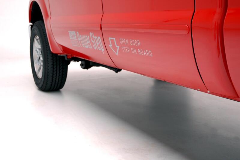 AMP Research PowerStep Running Boards - 2004-2007 Ford F250/F350/450 All Cabs PowerStep - Black