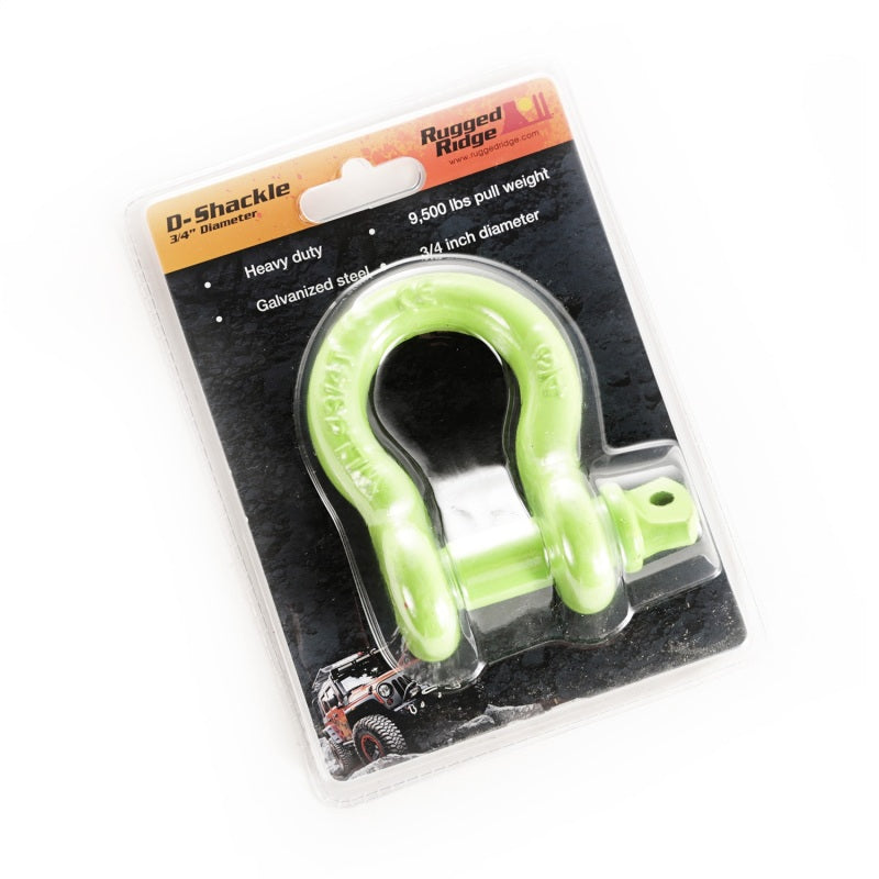 Rugged Ridge Green 9500lb 3/4in D-Shackle | Universal Fit 4