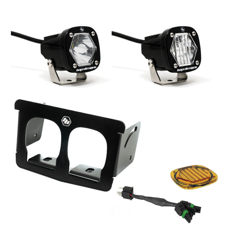 Baja Designs LED Light Kits - Motorcycle & Dual Sport - Suzuki DRZ400/S/SM/DR650/SE/R/RE/S Dual S1 Headlight Kit (part 387006)
