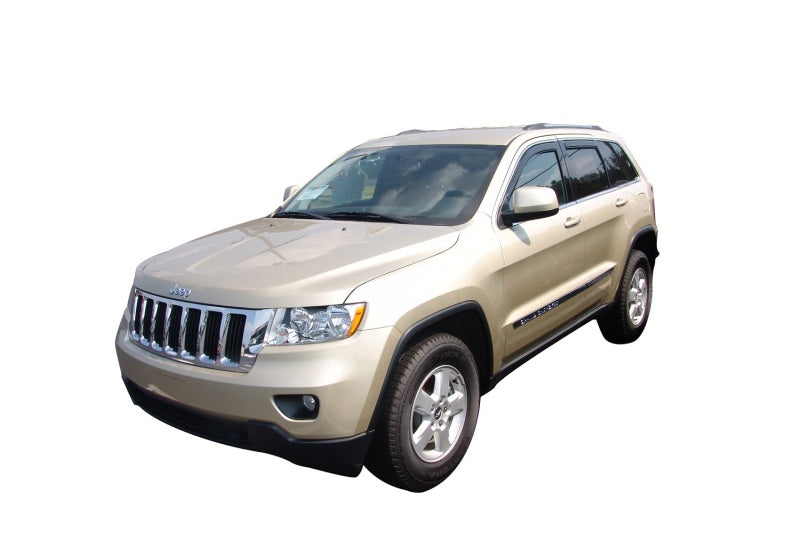 AVS Ventvisor In-Chnl FRT & RR Window Deflectors 4pc for 2011-2018 Jeep Grand Cherokee (Not L Model) - Smoke - view 5