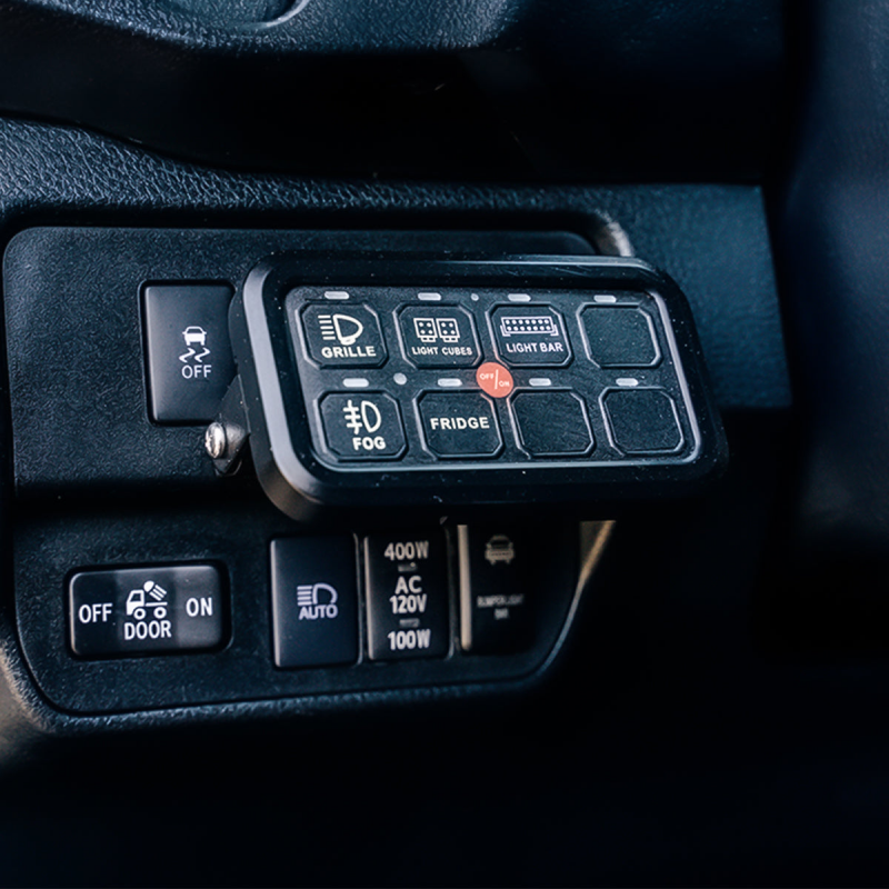 Cali Raised LED Vehicle Accessory 8 Switch Control System Blue Backlighting - CR2401
