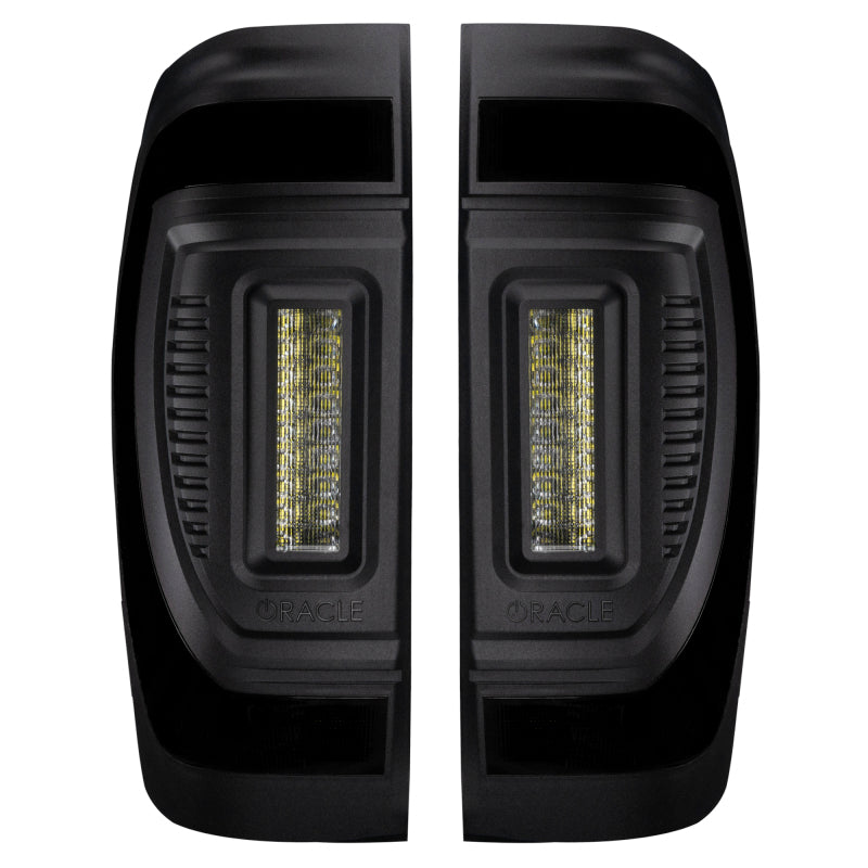ORACLE Lighting 19-23 GMC Sierra Black Series Flush Style LED Tail Lights - Factory Halogen - 5927-504-T