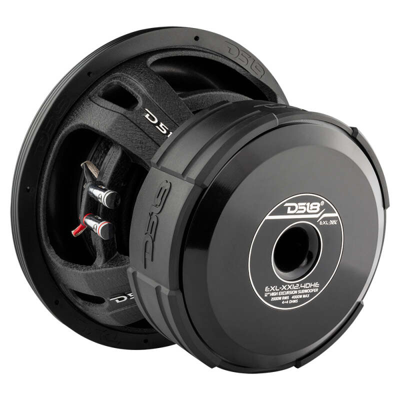 DS18 12in Subwoofer - 2000W RMS, 4 Ohm DVC - EXL-XX12.4DHE