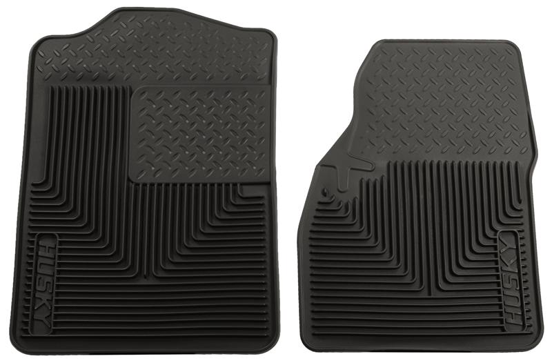 Husky Liners Heavy Duty Floor Mats - Ram 2500/3500, Ford Super Duty & GM 2500HD/3500HD - 94-01 Dodge Ram 1500/2500/3500/80-96 Ford Bronco Heavy Duty Black Front Floor Mats (part 51041)