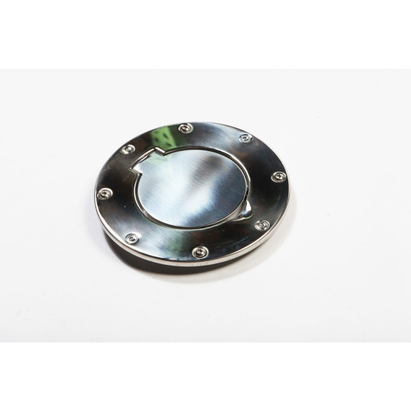 Rugged Ridge Stainless Steel Non-Locking Gas Cap Door for 1997-2006 Jeep Wrangler TJ