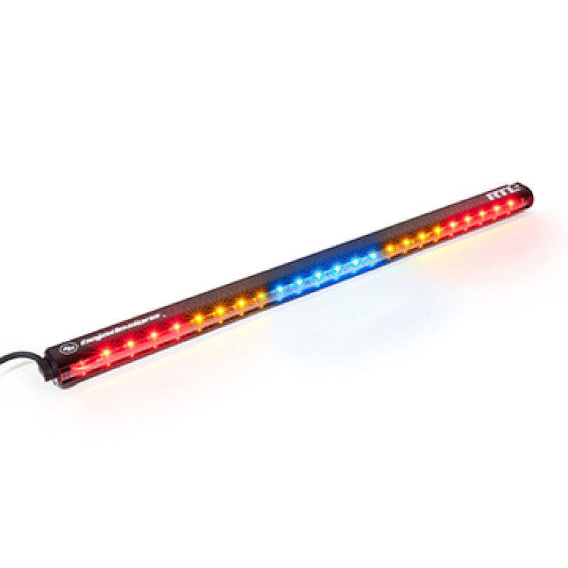 Baja Designs RTL LED Rear Tail Light Bars - RTL-B Solid Red/Solid Amber/Blue Center Light/Flashing Amber/Solid Red 30in Light Bar (part 103001)