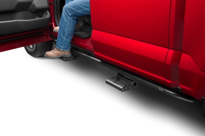 N-Fab RKR Step System Rock Rails with Steps - 2015+ Ford F-150 SuperCrew - N-Fab part F154RKRCCS4