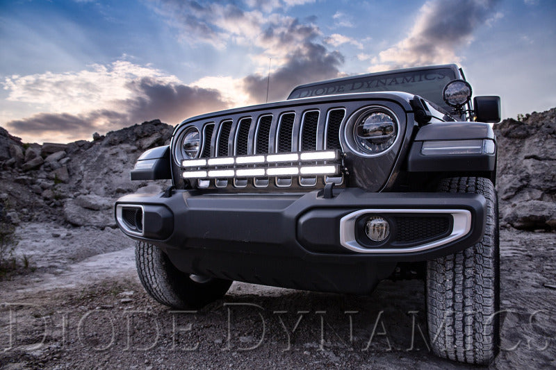 Diode Dynamics 18-21 Jeep JL Wrangler/Gladiator SS30 Bumper Bracket Kit - White Combo Dual - DD6085 - view 2