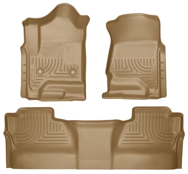 Husky Liners WeatherBeater Floor Liners - 2014 Chevrolet Silverado/GMC Sierra Front & 2nd Seat - part 98233