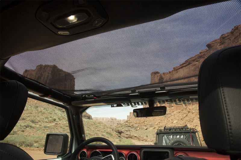 Rugged Ridge Eclipse Sun Shade Black Front for 2018-2020 Jeep Wrangler JLU/JT - view 4