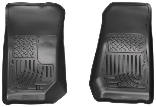 Husky Liners WeatherBeater Floor Liners - Jeep Wrangler & Gladiator - 07-12 Jeep Wrangler WeatherBeater Black Floor Liners (part 18021)