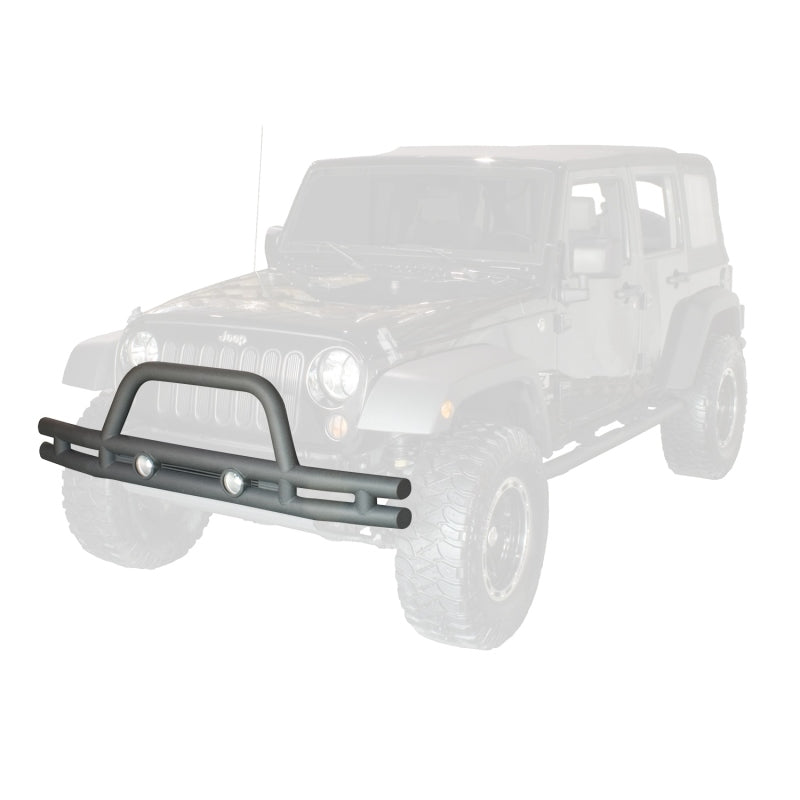 Rugged Ridge 3in Double Tube Front Bumper for 2007-2018 Jeep Wrangler - view 2